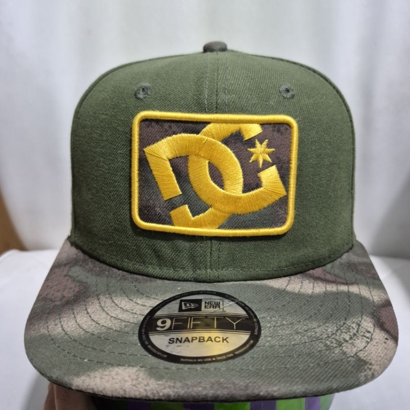 Topi New Era Camo Hijau Army Collab DC