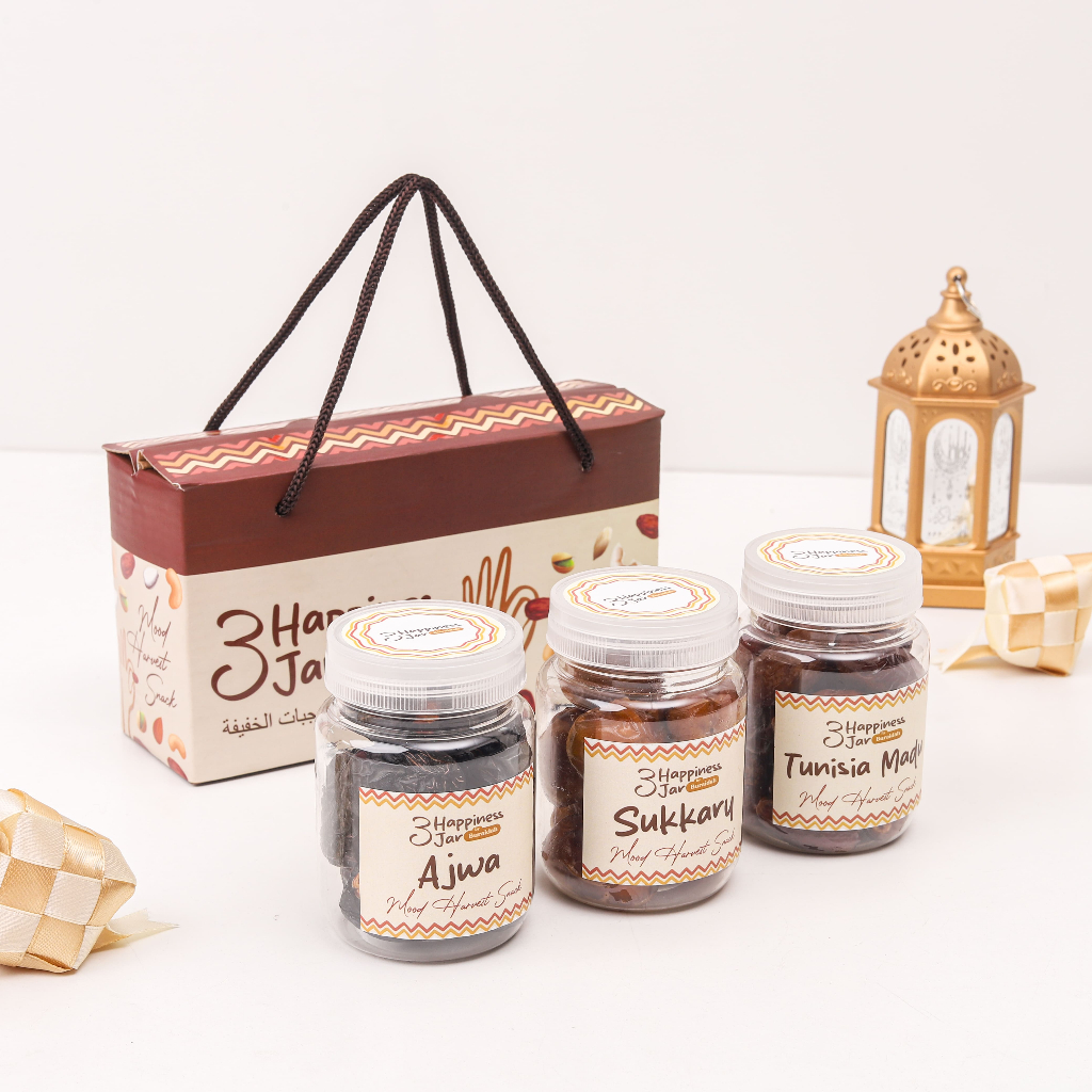 

Hampers Happiness In Jar Premium Free Hangtag Gift Lebaran Murah Parcel Idul Fitri Aneka Kacang Kurma Coklat Kismis