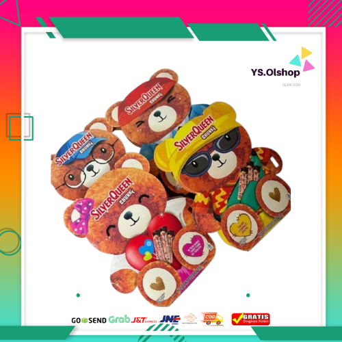 

LIMITED EDITION || Silverqueen Teddy Bear Chunky Bar isi 3 Pcs x 26 Gr VALENTINE, NATARU,Anniversary