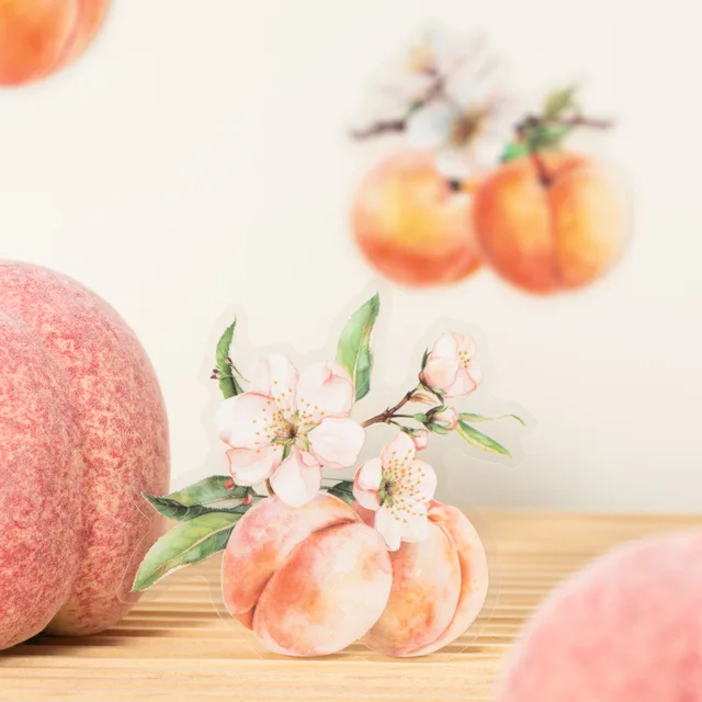 

10 PET stickers per pack Fruit series
