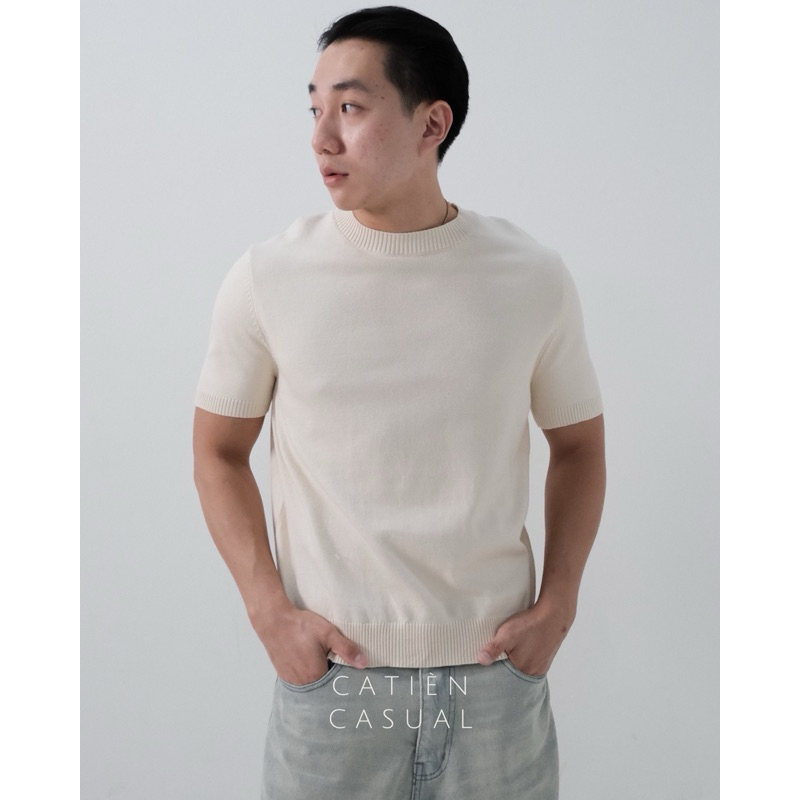 LOUIS KNIT TOP | ATASAN KNIT PRIA | KAOS KNIT PRIA | MUSCLE KNIT PRIA | KAOS KETAT PRIA