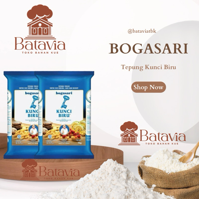 

Bogasari Kunci Biru Tepung 1kg | Bogasari Kunci Biru Premium