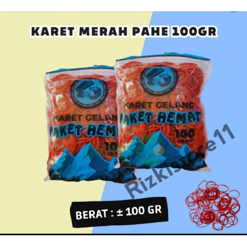 

KARET GELANG MERAH KARET MERAH NASI PAHE 100 GRAM