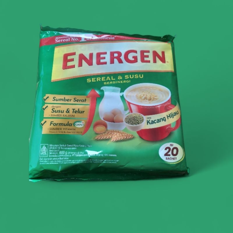 

ENERGEN KACANG HIJAU bag isi 20 sachet sereal susu dan bersinergi