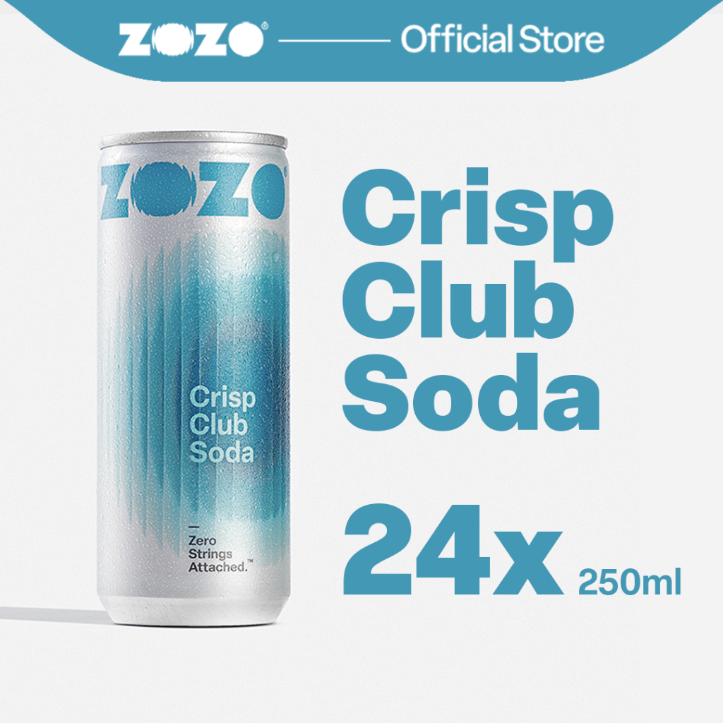 

ZOZO Crisp Club Soda Case - 24x 250ml cans