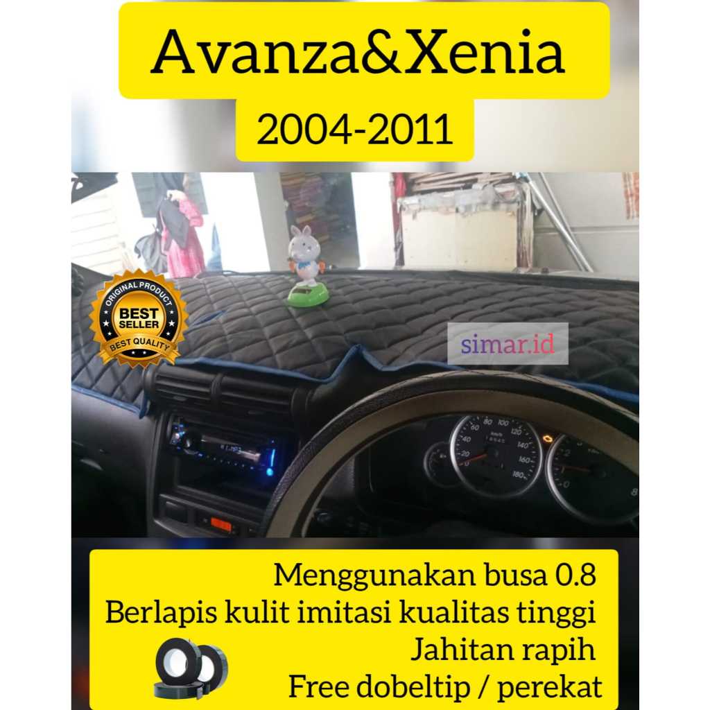 Alas dashboard cover dashboard mobil xenia lama 2004 - 2011 kulit imitasi premium interior mobil pel