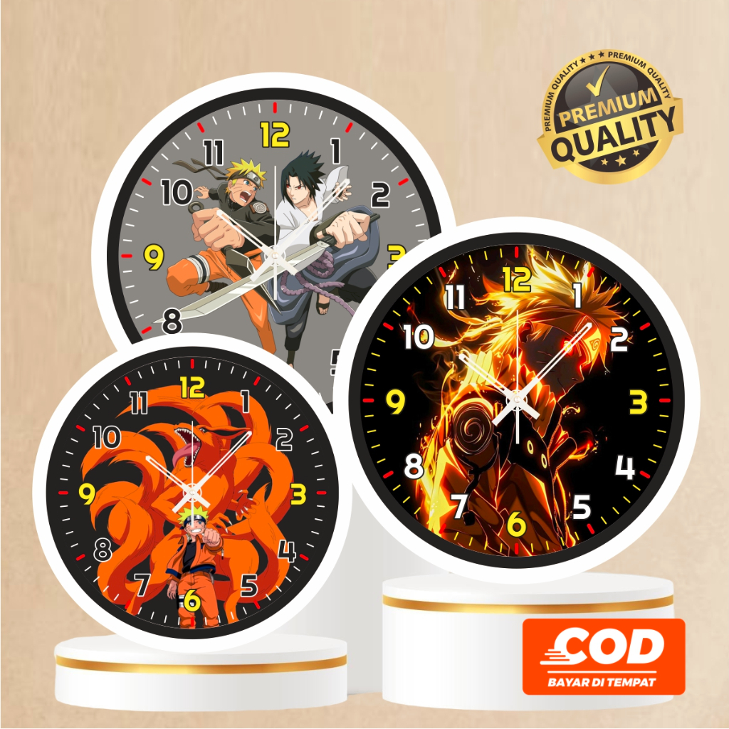 Jam Dinding Anime Naruto | Hiasan Dinding Jam Dinding Unik Naruto