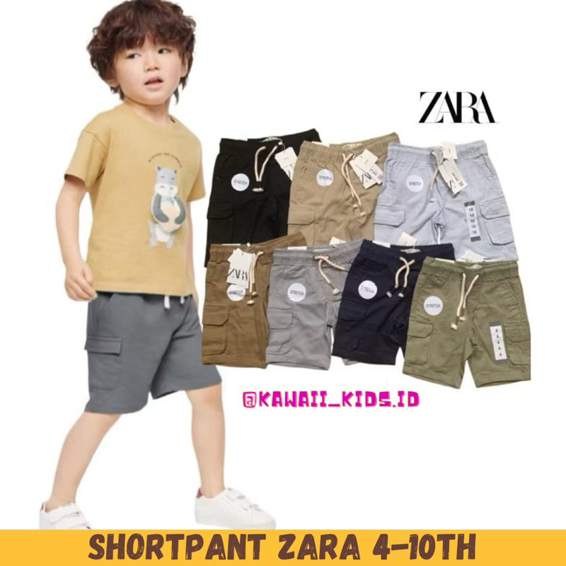 Celana Pendek Cargo Zara anak laki laki celana anak
