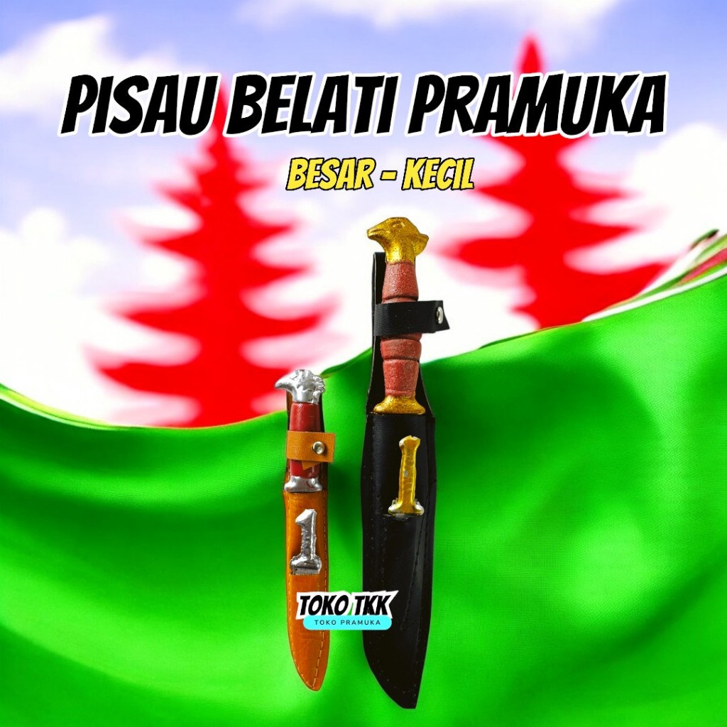 Pisau belati pramuka besar / pisau belati pramuka kecil / pisau belati pramuka