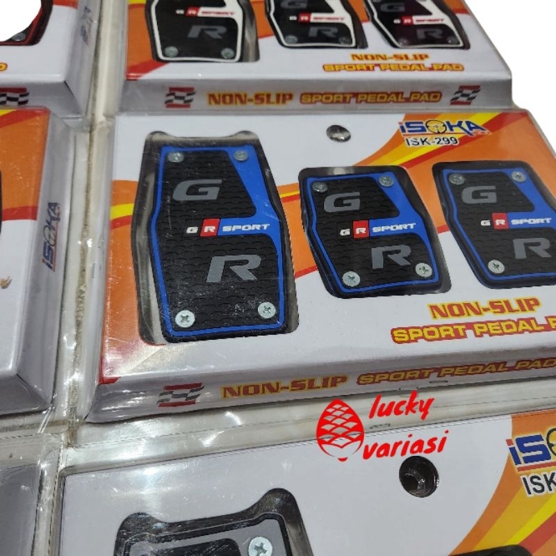 Cover pedal kaki mobil injekan gas rem kopling manual warna warni karet universal IK4