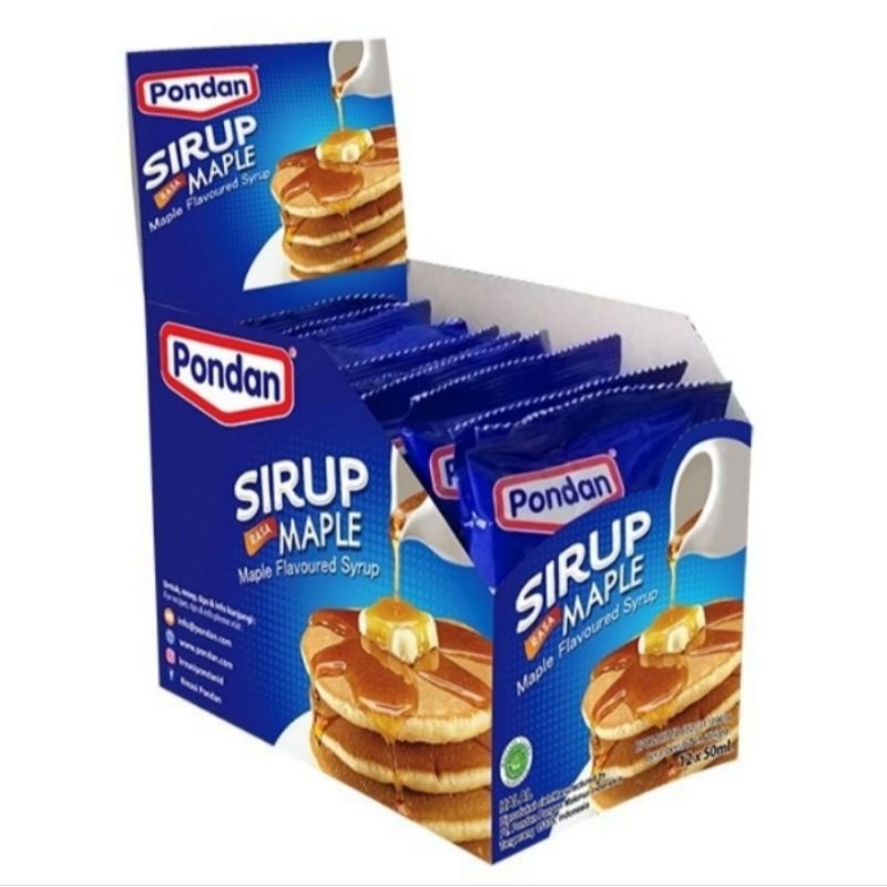 

Pondan maple Syrup isi 12 pcs @40 ml HARGA UNTUK 1 BOX