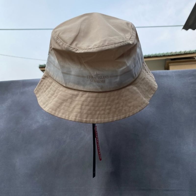 Topi Bucket Stone Island Second Original Cream