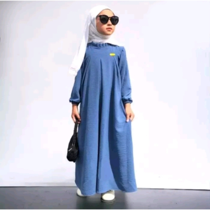 Gamis Anak Crinkle Nurlatiffah Terbaru Gamis Anak Populer Gamis Anak Viral Baju Muslim Anak Termurah