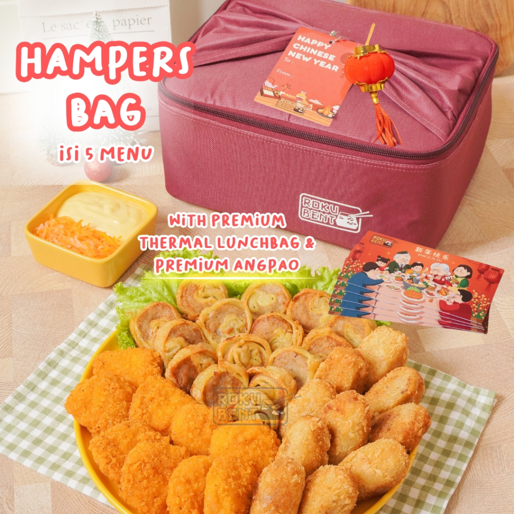 

CNY Imlek Hampers Bag Roku Bento BSD - Parcel Imlek Frozen Food Nugget