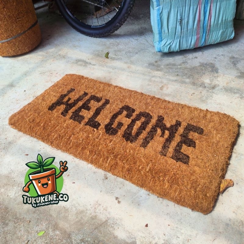 KESET TEBAL WELCOME 90 × 45 CM KESET KAKI KESET RUANG TAMU KESET OUTDOOR KESET KAMAR MANDI