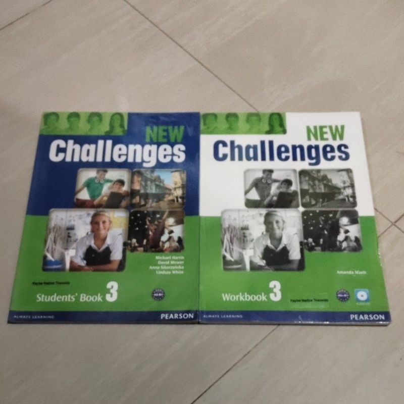 2 BUKU ORI NEW CHALLENGES STUDENTS BOOK & WORKBOOK 3 PENERBIT PEARSON VERSI BAHASA INGGRIS