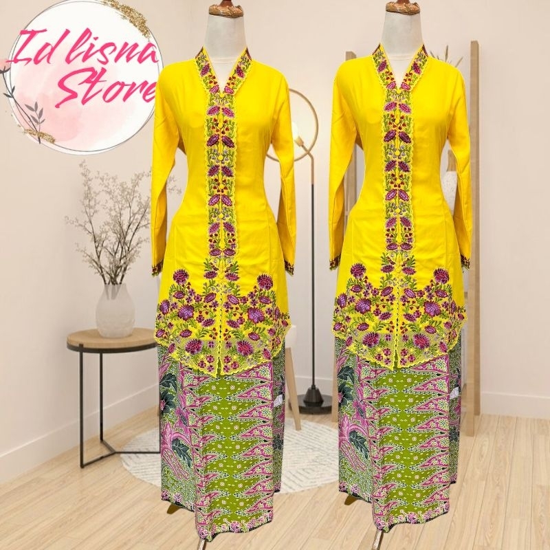 Kebaya Encim Model Tunik Lengan Panjang