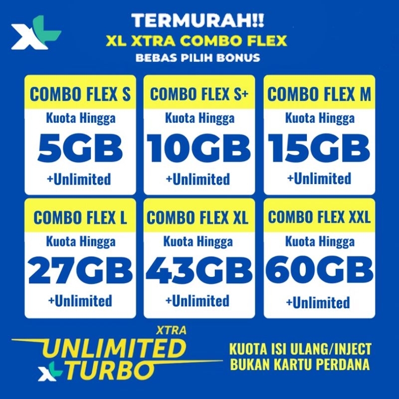 PAKET DATA XL XTRA COMBO FLEX XL