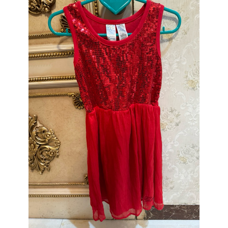 preloved red party dress sequin