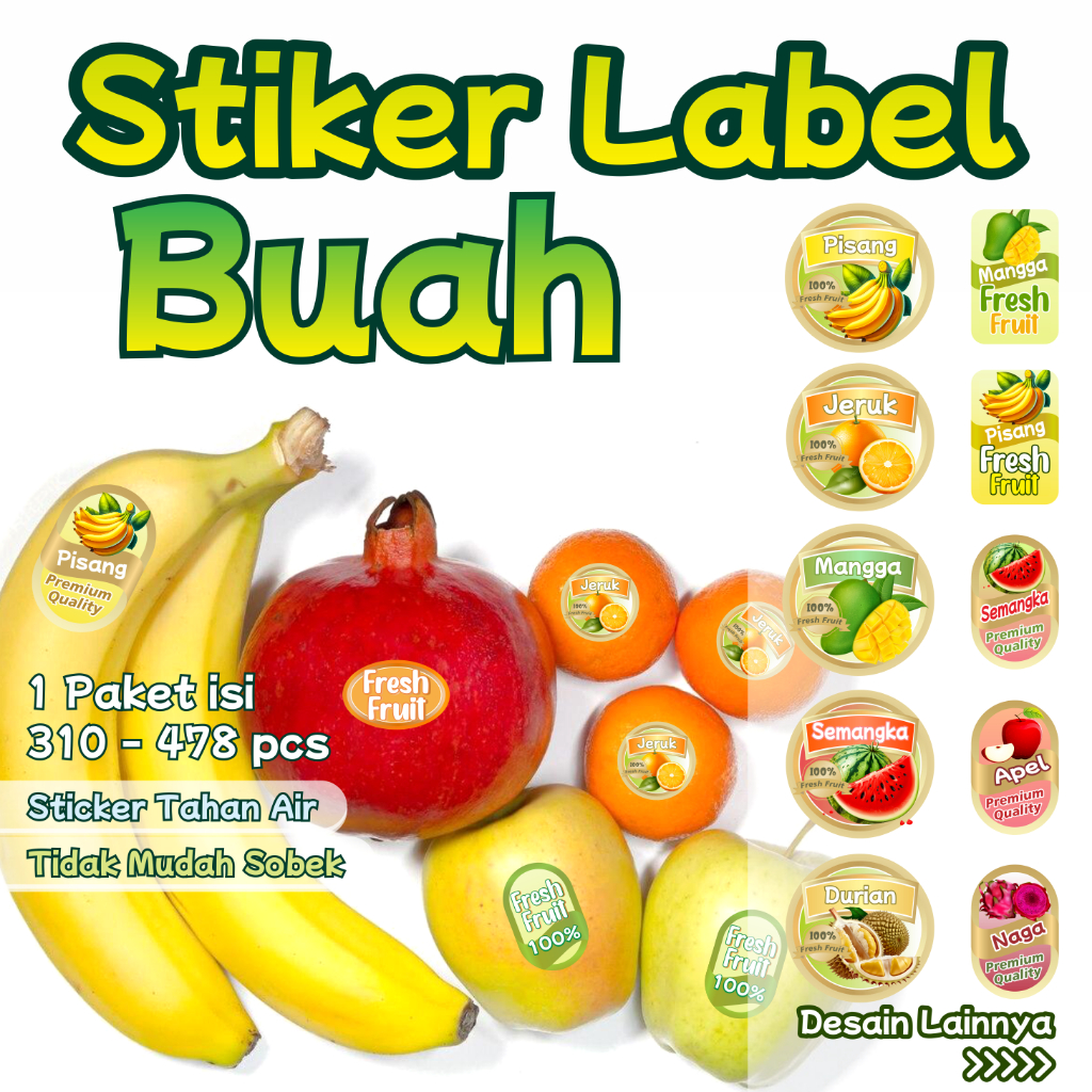 

Sticker Label Buah Isi 478 pcs MURAH label buah mangga pisang apel jeruk alpukat semangka pear dll