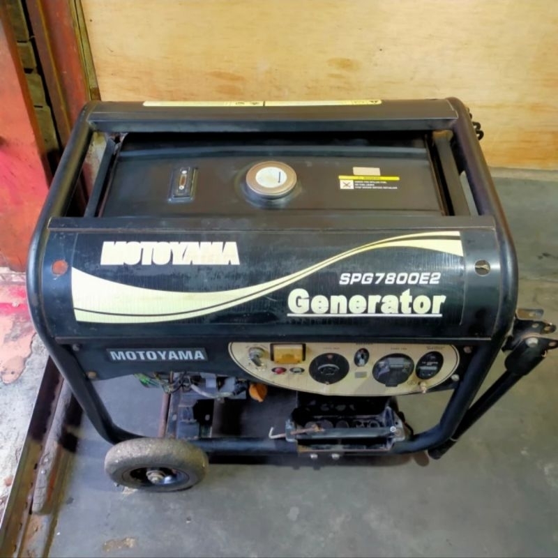 GENERATOR MESIN GENSET MOTOYAMA TYPE SPG7800E2 5000 WATT ORIGINAL