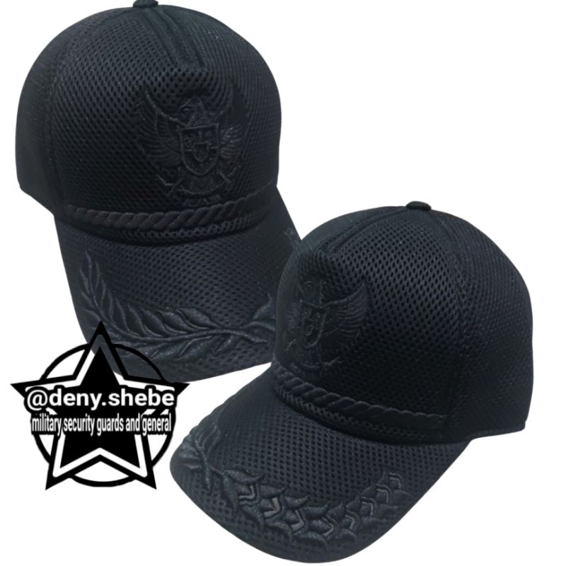 Topi garuda hitam