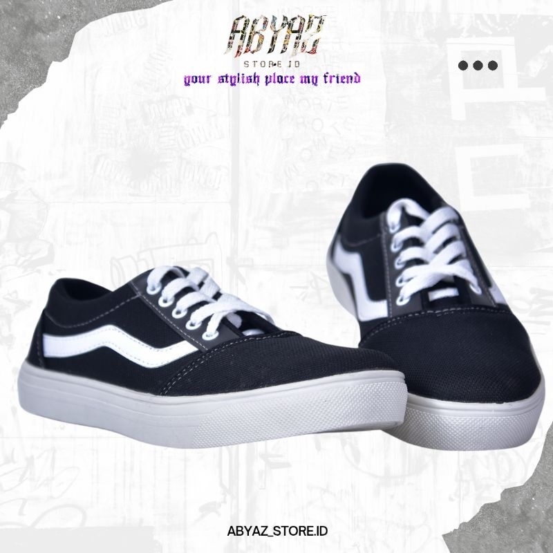 SEPATU OLD SCHOLL /Size 36-43Sepatu Casual Sepatu Distro Pria Wanita Sepatu Anak Sekolah SMP-SMA Sep