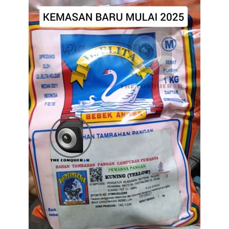 

Gincu Pewarna Makanan Kuning Yellow 1 kg Bebek Angsa Djelita Kiloan