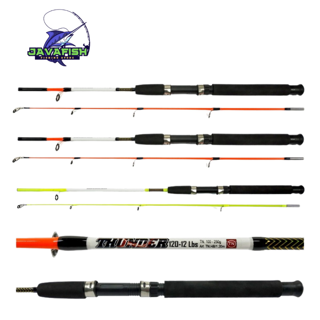 Joran Pancing Spinning Fiber Solid Murah Dolpin / Curve Crocodile / Thunder / X-Blade