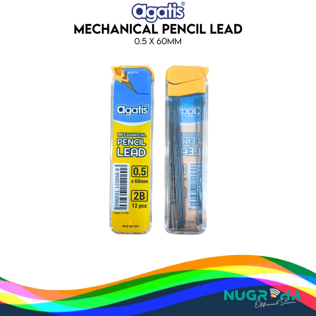 

Agatis ML05-1201-B Mechanical Pencil Lead / Isi Pensil Mekanik Refill 2B 0.5 mm Tidak mudah patah