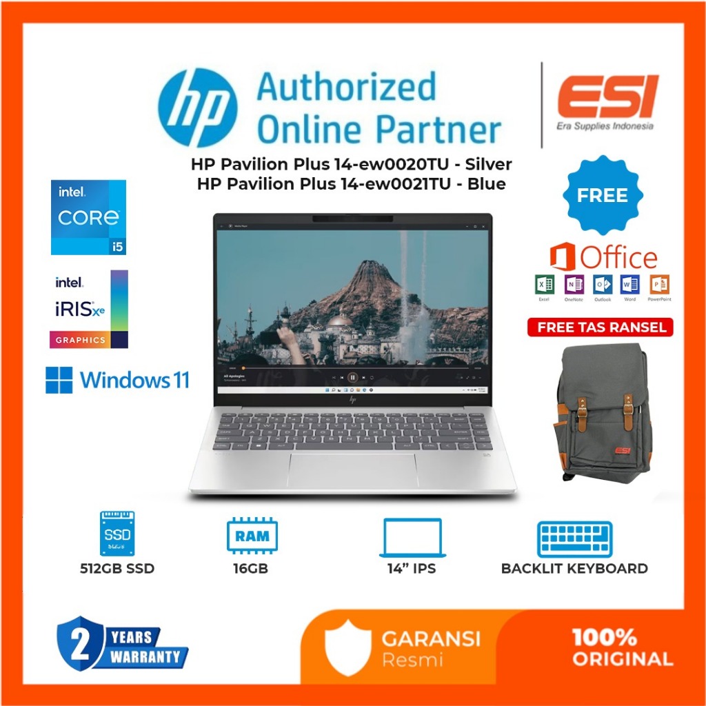 HP Pavilion Plus 14-ew0020TU/ew0021TU i5-1355U 512GB SSD 16GB