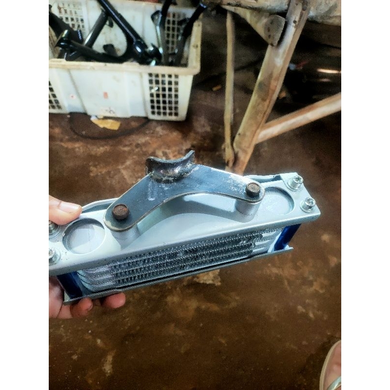 braket oil cooler pangkon oil cooler morin satria fu pnp cb gl mp