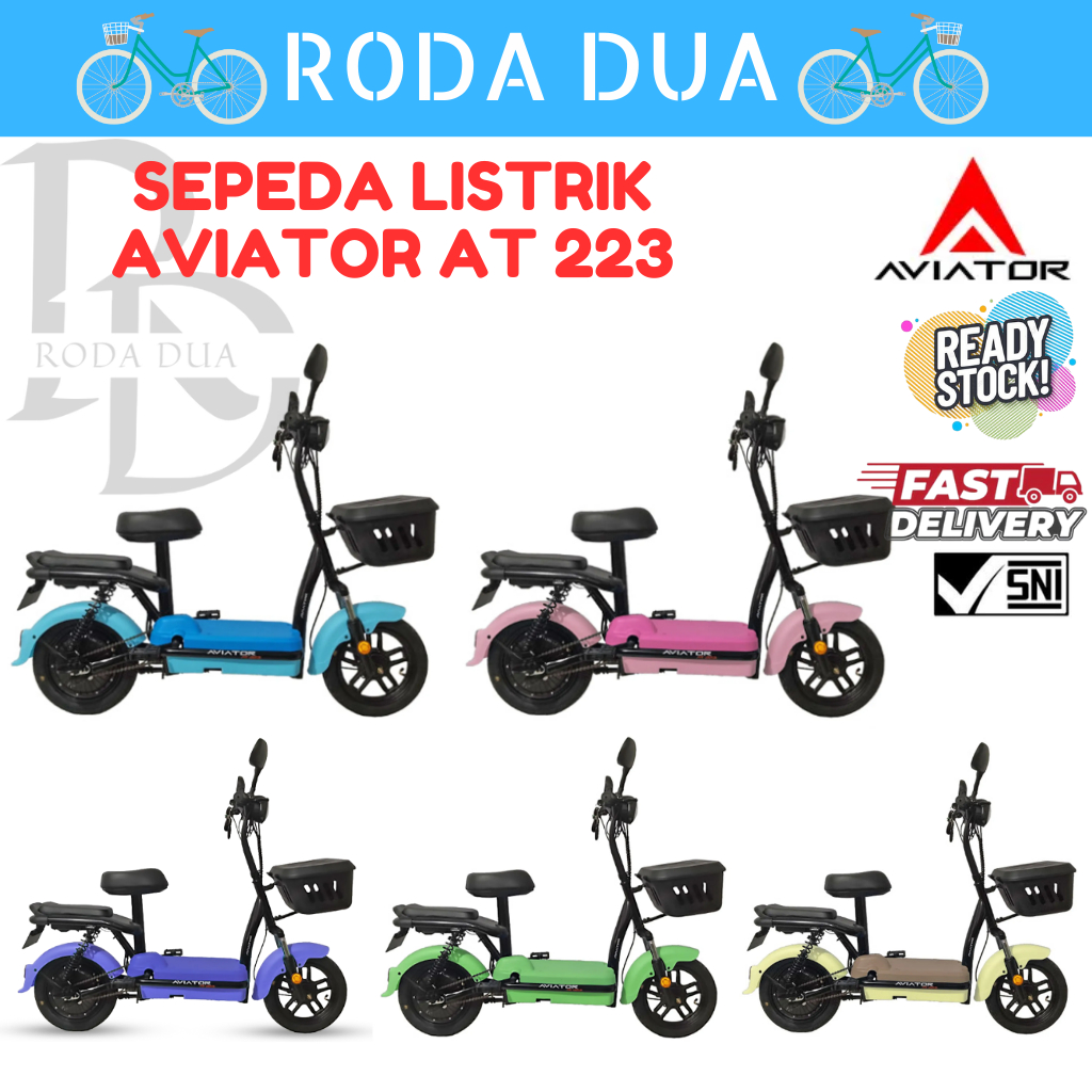 CUCI GUDANG  SEPEDA LISTRIK TIPE AVIATOR AT 223