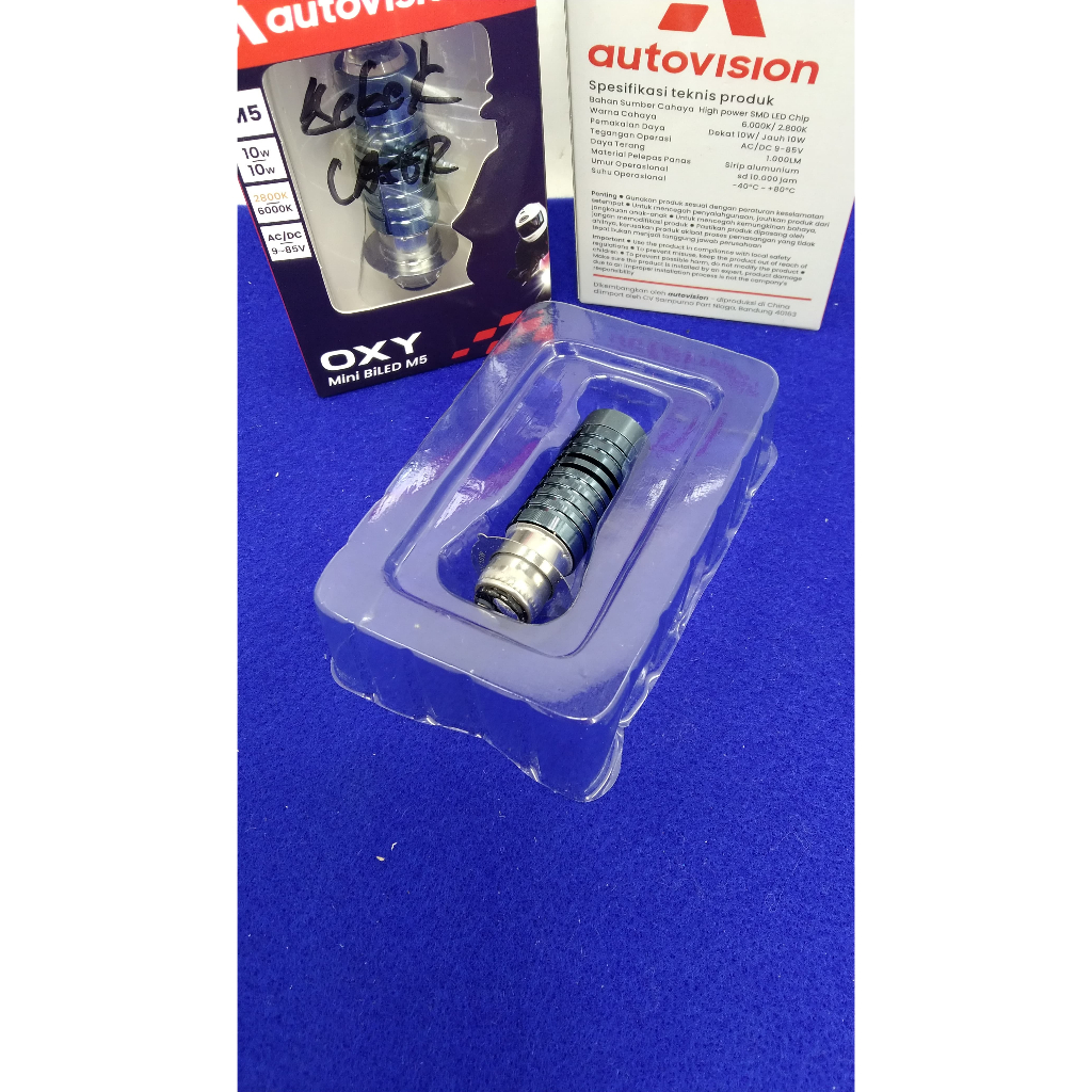 Lampu/Bohlam led laser 2 warna kuning putih motor autovision