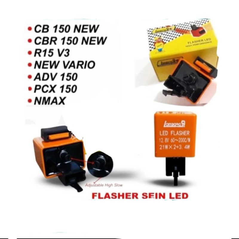 FLASHER SEIN LED NEW MOTOR STELAN VARIO NEW PCX X MAX NEW AEROX KLX 1