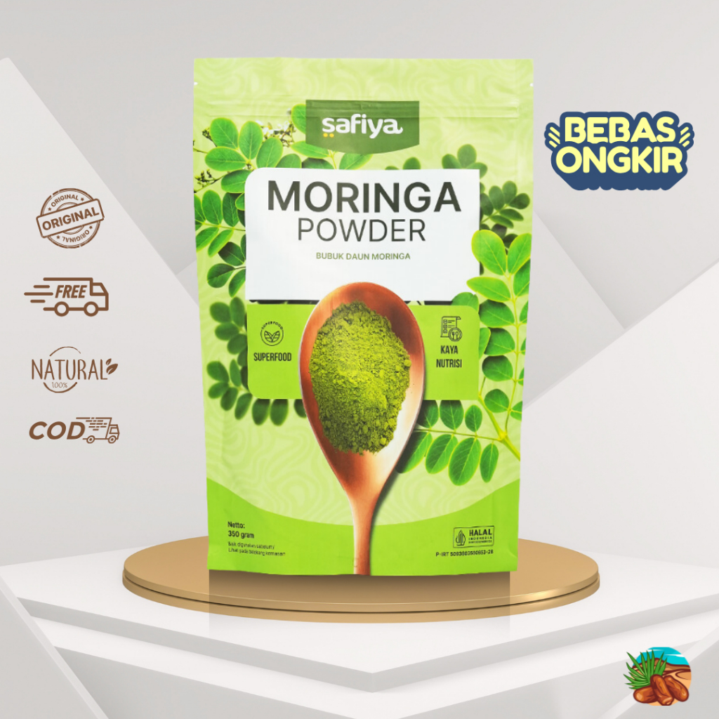 

Serbuk Daun Kelor Safiya Asli Bubuk Moringa Powder Herbal Original