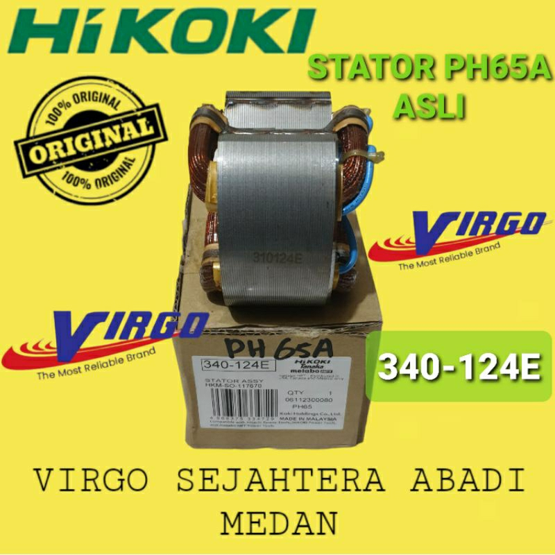 PH65A STATOR FIELD ASSY DEMOLITION HAMMER HITACHI HIKOKI ASLI ORIGINAL PH 65A PH 65 A 340-124E