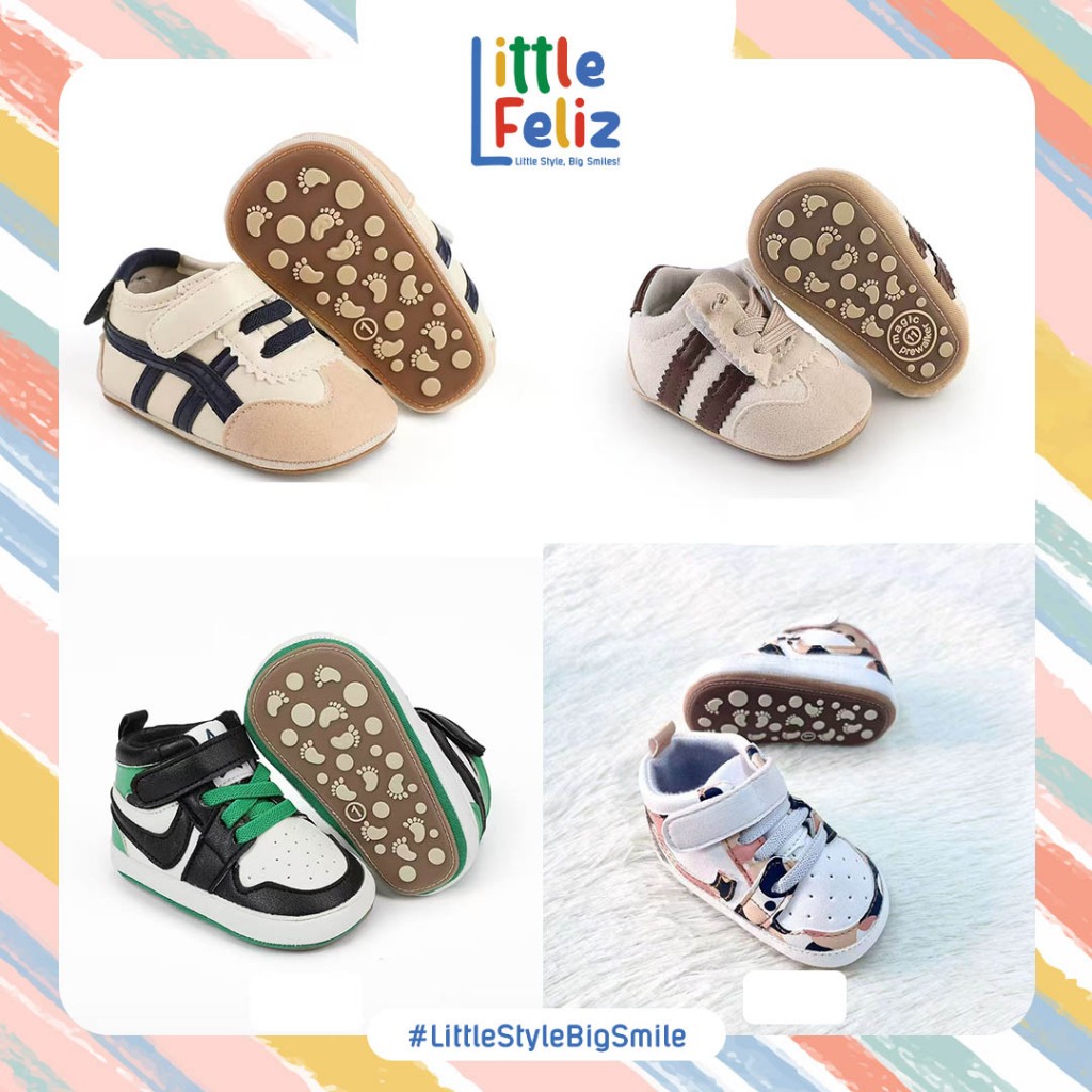 LITTLEFELIZ SA01 Sepatu Bayi Anak / Baby PreWalker Shoes / Sepatu Model Sport Bayi UMUR USIA BAYI 1 