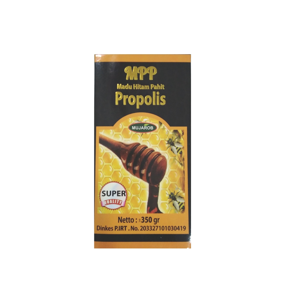 

Mujarob Madu HItam Pahit Propolis 350 gr