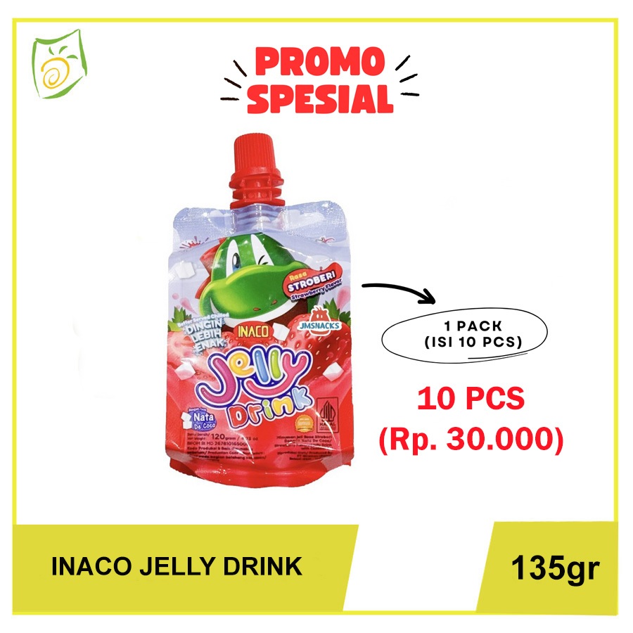 

Inaco Jelly Drink Strawberry Nata De Coco 135gr