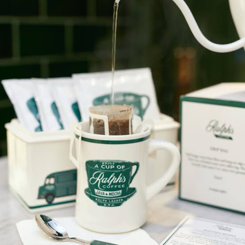 

Ralph's coffee ralph lauren ralphs coffee drip bag blend of colombia brazil guatamela rwanda Made In Singapore Set Of 5 Bags