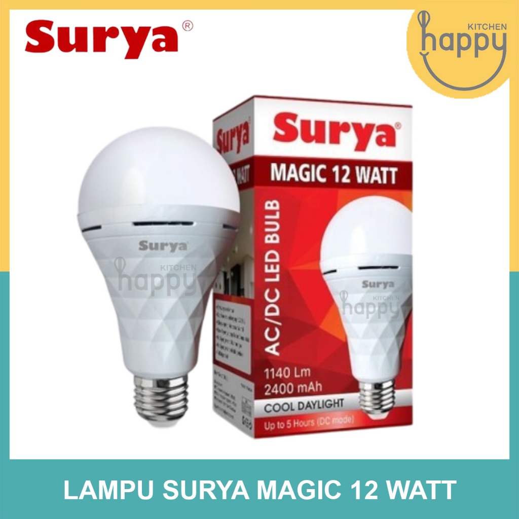 Lampu LED Emergency Surya Magic 12 Watt LED Bulb Surya Magic 12 Watt