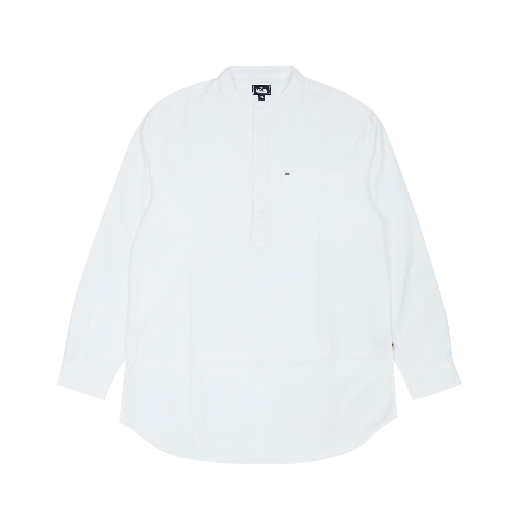 Baju Koko MGEE Original - Baju Koko Lengan Panjang Original MGEE Abram CKRR 004 White