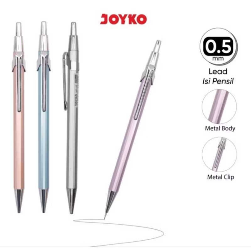

PENCIL MECHANICAL/PENSIL MEKANIK JOYKO MP-62 0,5MM (ECER)