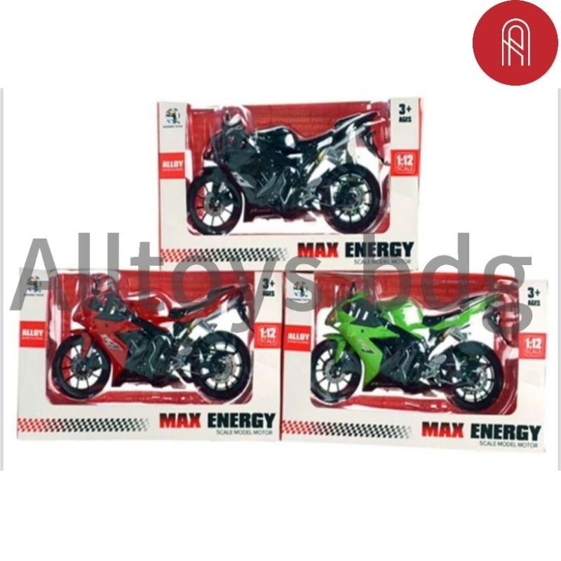 Diecast Motor Kawasaki ZX6R 1:12 / Motor / Diecast / Model / Kawasaki / ZX6R/ Metal / Alloy / Pajang