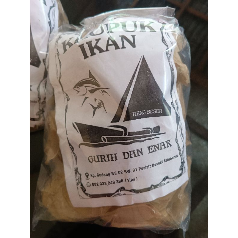 

Kerupuk Ikan Krupuk Reng Seser Enak Mentah 500gr