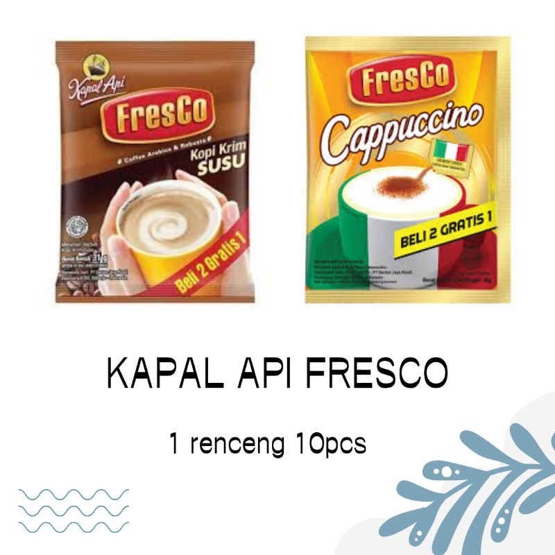 

Fresco Cappuccino Kopi Susu (Bag 10 x 27gr)