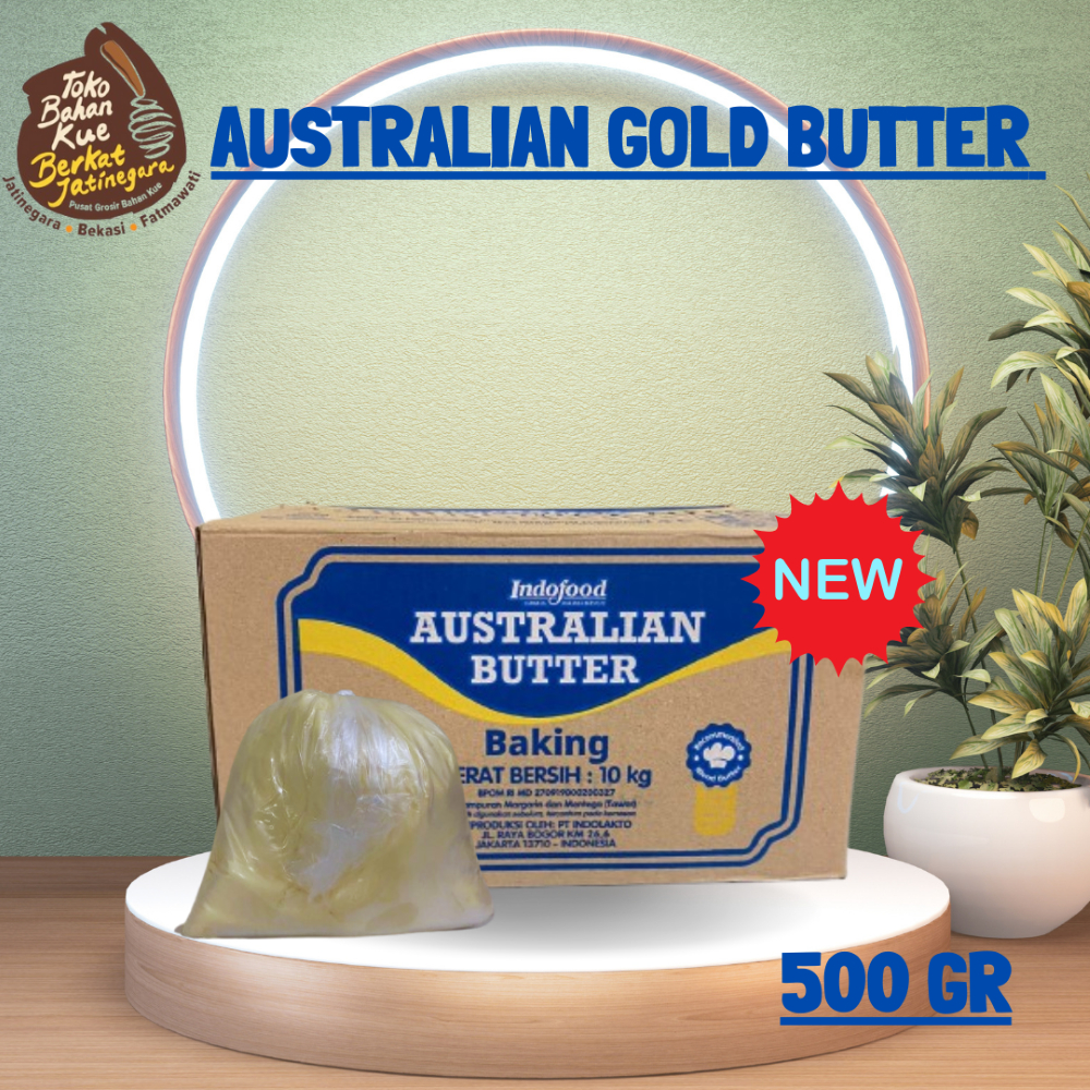 

AUSTRALIAN BUTTER GOLD UNSALTED REPACK 500 GR / BUTTER UNSALTED/MENTEGA TAWAR