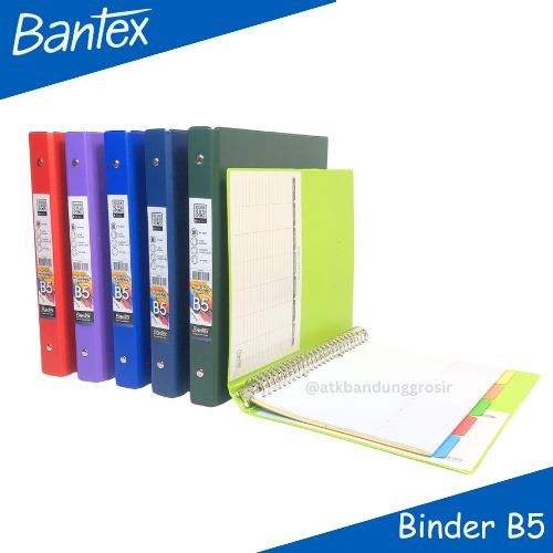 

Binder Bantex 1326 ukuran B5 26 holes 25 mm Binder O Ring Metal Semua Warna - Satuan
