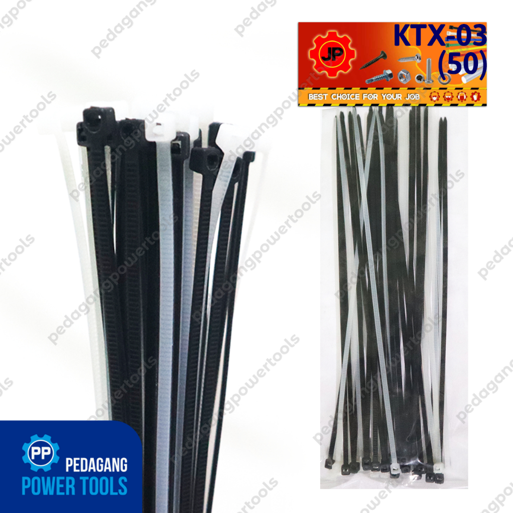 

KABEL TIES 2.5 x 200 MM MIX HITAM PUTIH - 50 PCS KTX-03